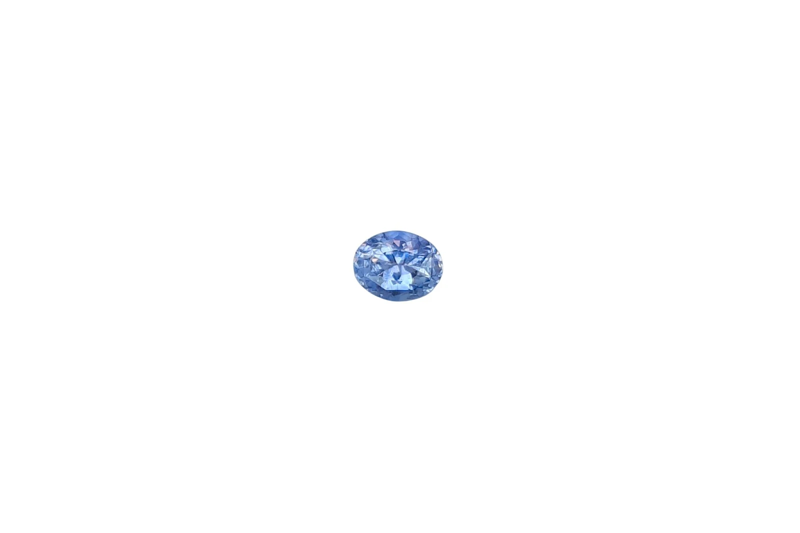 1.57ct Natural Blue Sapphire Oval Cut Faceted Loose Gemstone From Nigeria — view 4
